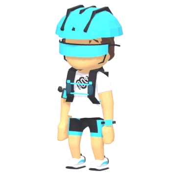 Moonwalk cyclist look